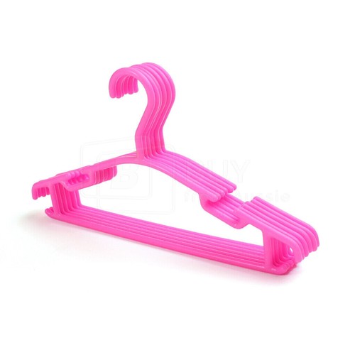 20/60PCS Colored Children Kids Coat Hangers Child Baby Clothes Hanger Cloth Rack - Picture 10 of 14
