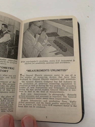 GE Fotodatenbuch 1946 mit Reparaturanleitung Karte Vintage - Bild 9 von 24
