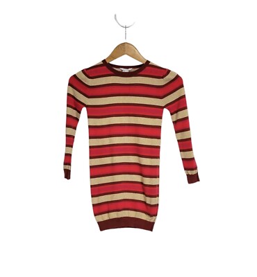 Little Marc Jacobs Red Gold Striped Knit Long Sleeve Sweater Dress Size 8 | eBay Little Marc Jacobs Red Gold Striped Knit Long Sleeve Sweater Dress Size 8 | eBay