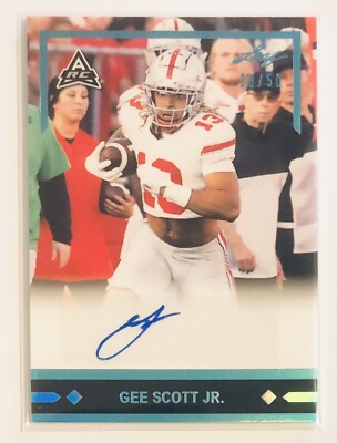 Gee Scott Jr. 2021 Leaf Memories 1991 Retro RC Auto 38/50 Ohio State Buckeyes 