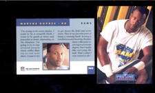 1991 Pro Line Portraits MARCUS DUPREE Los Angeles Rams Card