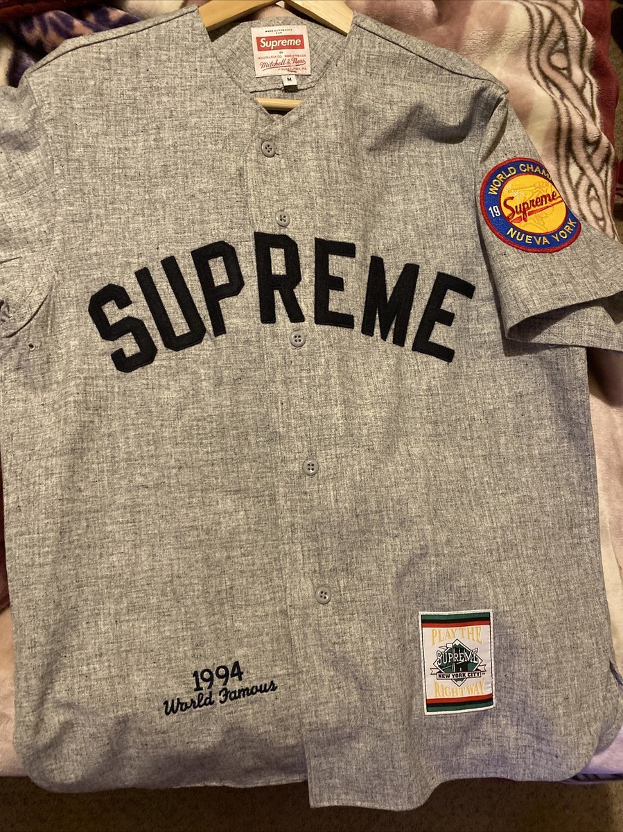 Supreme Mitchell & Ness Baseball Top 100% Wool Holy Grail