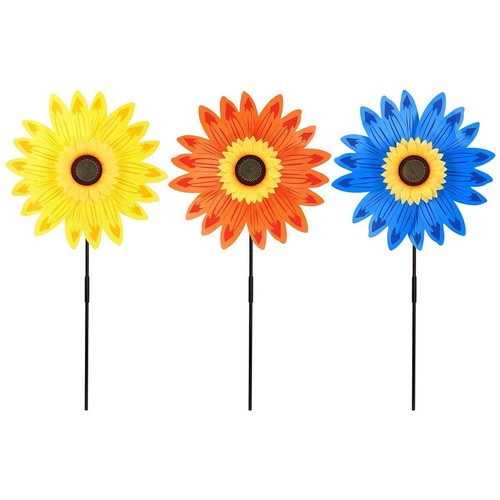 Sunflower Patio Lawn Pinwheel Wind Spinner Party Windmill for Garden Yard Decor - 第 16/16 張圖片