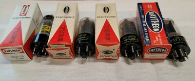 Raytheon 6BQ6GTA/B 6CU6 6BQ6GTB Vacuum Amplifier TV Radio Audio Tube