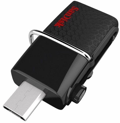 SanDisk Ultra Dual 128GB up to 150MB/s Standard Black USB 3.0 Flash Drive -UK - Afbeelding 4 van 5