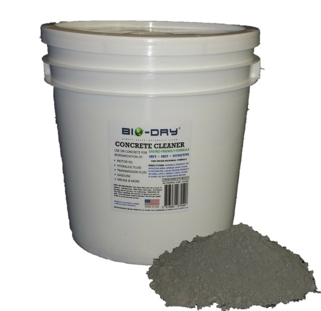 BioDry Patented Waterless Concrete Cleaner Patented Bacteria Formula