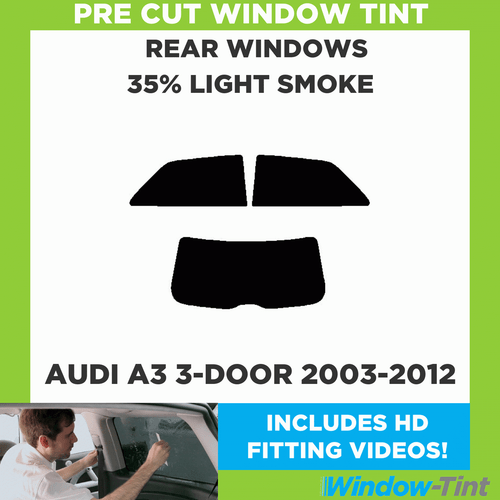 Pre Cut Window Tinting Film for Audi A3 3-door Hatchback 2003-12 35% Light Rear - Picture 2 of 10