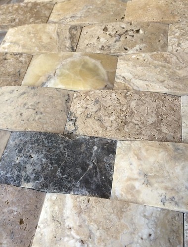 2x4 Wavy 3D Antique Onyx Travertine Mosaic Tile Wall Backsplash Kitchen Bath - Picture 4 of 7