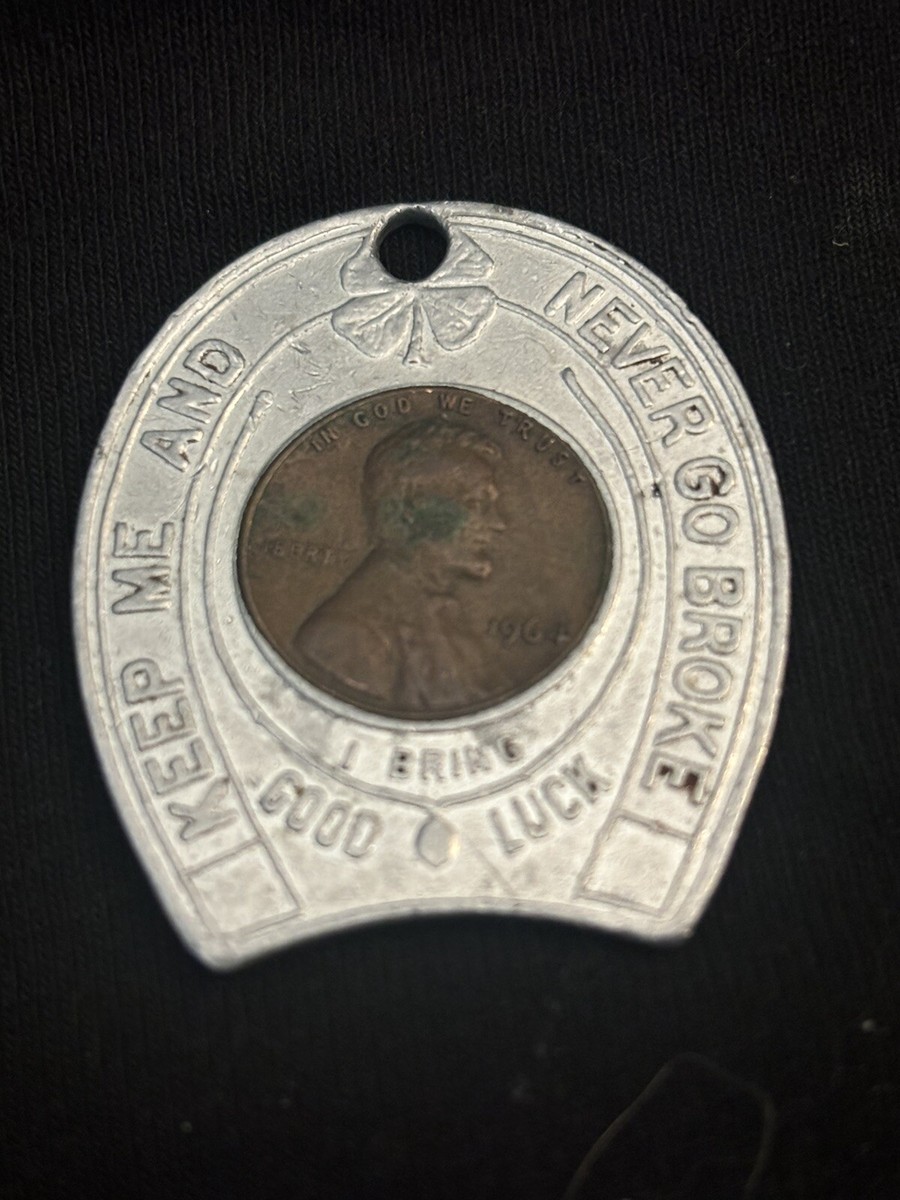 VINTAGE SOUVENIR 1964 1965 NEW YORK WORLD'S FAIR GOOD LUCK PENNY
