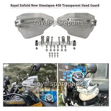 For Royal Enfield Super Meteor, GT & Interceptor 650 Transparent Hand Guard Kit