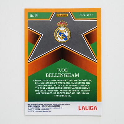 Jude Bellingham 2023-24 Panini Select La Liga Select Stars Jude Bellingham 2023-24 Panini Select La Liga Select Stars