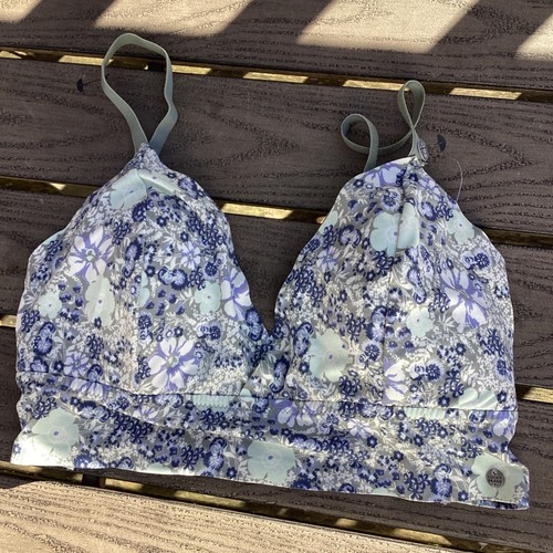 Neu mit Etikett Lucky Brand gepolsterter BH ohne Bügel Größe 36C blau/Blumendruck - Bild 2 von 10