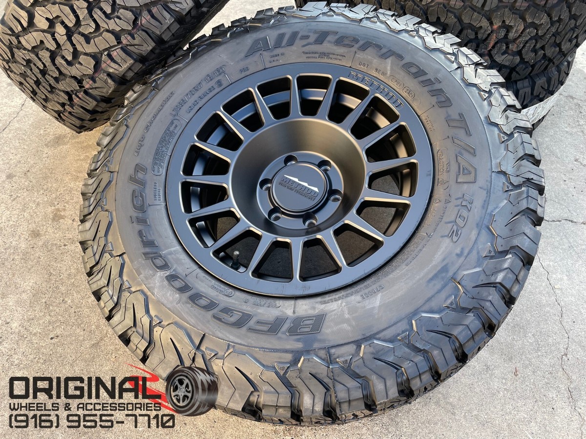 17x8.5 METHOD MR707 Black WHEELS 265/70R17 BFGoodrich KO2 17x8.5 METHOD MR707 Black WHEELS 265/70R17 BFGoodrich KO2