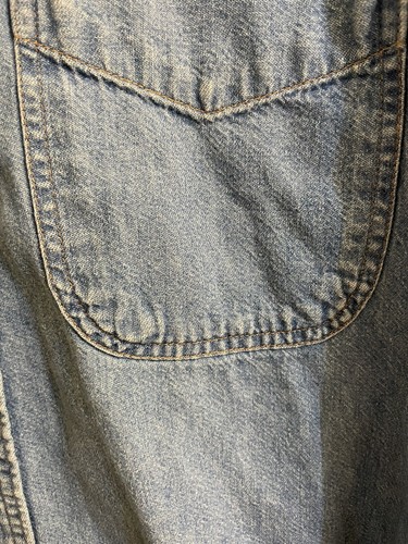 Vintage Three Rivers 2000 S/S Jeanshemd BOEING AEROSPACE LOGO L - Bild 5 von 10