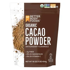 Foods Organic Cacao Powder, Gluten-Free, 16 oz