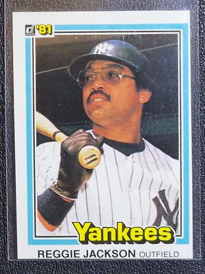 81-82 Donruss Reggie Jackson #228 Outfield New York Yankees Mr. October HOF 