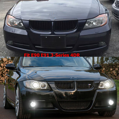 Fit 05-11 BMW E90 E91 3-Serie M3 Mtech Style PP Side Skirts Panel 323i 325i 328i - Picture 4 of 6