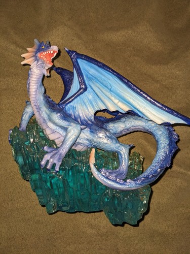 Vintage Summit Blue Dragon on Crystal Rare 2001 7"-7 1/2" tall - Bild 4 von 6