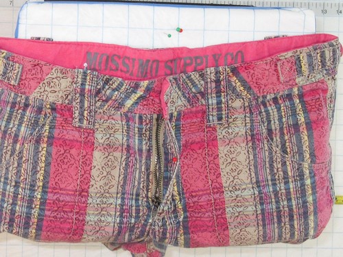Mossimo sz XL 14 16 Girls Red Gray Plaid Casual Shorts C0873 - Picture 5 of 10