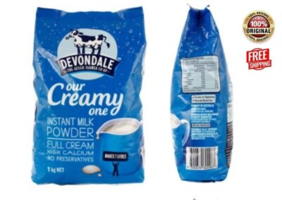 Devondale Instant Milk Powder Full Cream Whole Milk 1 Kg - Free Shipping