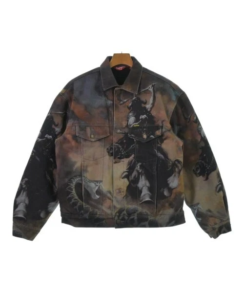 Vestes blouson Supreme (autre) marron x noir x gris (à motifs) S 2200531439012