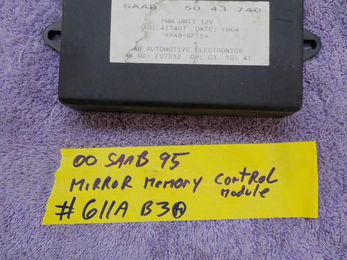 2000 saab 95 9-5 9 5 mirror memory control module 611a b3 computer - Picture 5 of 5