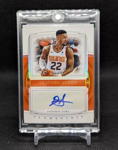 2019-20 National Treasures Deandre Ayton Penmanship Auto Platinum 1/1
