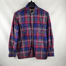 Robert Graham Mens Long Sleeve Blue Red Plaid Shirt Size Large