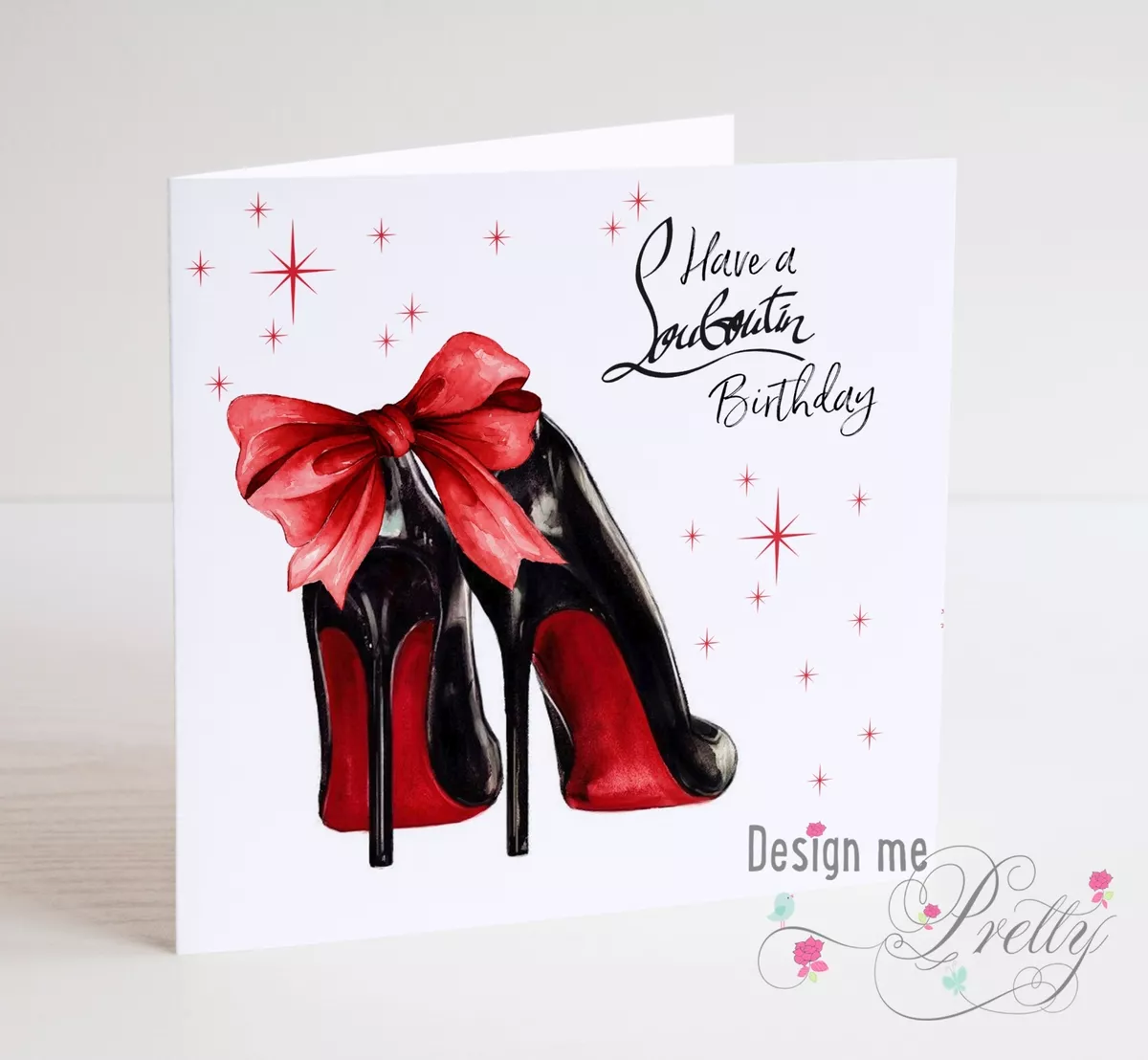 CHAUSSURES LOUBOUTIN Femme Carte d'Anniversaire - Femme Petite Amitié Mère  Fille