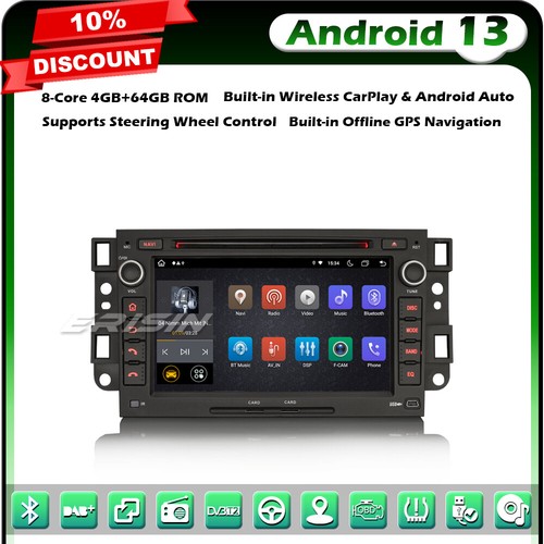 64GO Android 13 DVD Autoradio GPS Chevrolet Buick Enclave GMC HUMMER H2 DAB+Wifi - Imagen 24 de 24