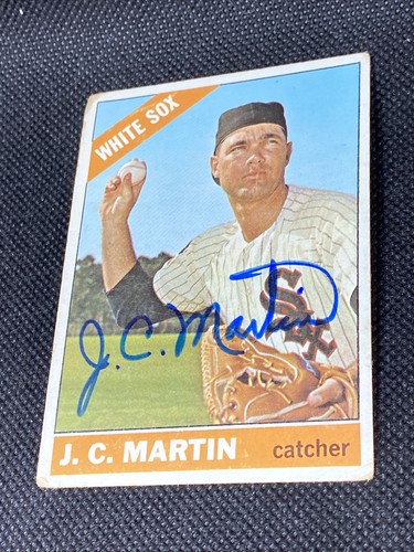 J.C. Martin White Sox Signed Auto Autographed 1966 Topps Card #47 ~ COA - Picture 3 of 6