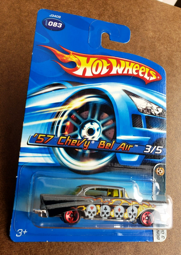 2006 Hot Wheels '57 CHEVY BEL AIR Metallic Gray #083 Bone Blazers #3/5 1:64 5SP - Picture 5 of 16