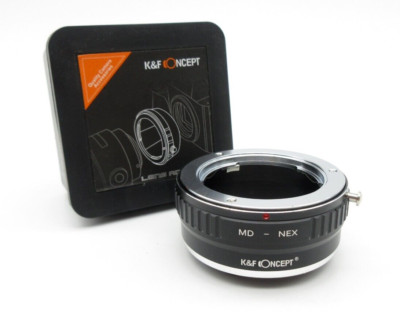 K&F Concept Adapter MD-NEX f. Minolta MD MC Objektiv auf Sony NEX E Mount Kamera