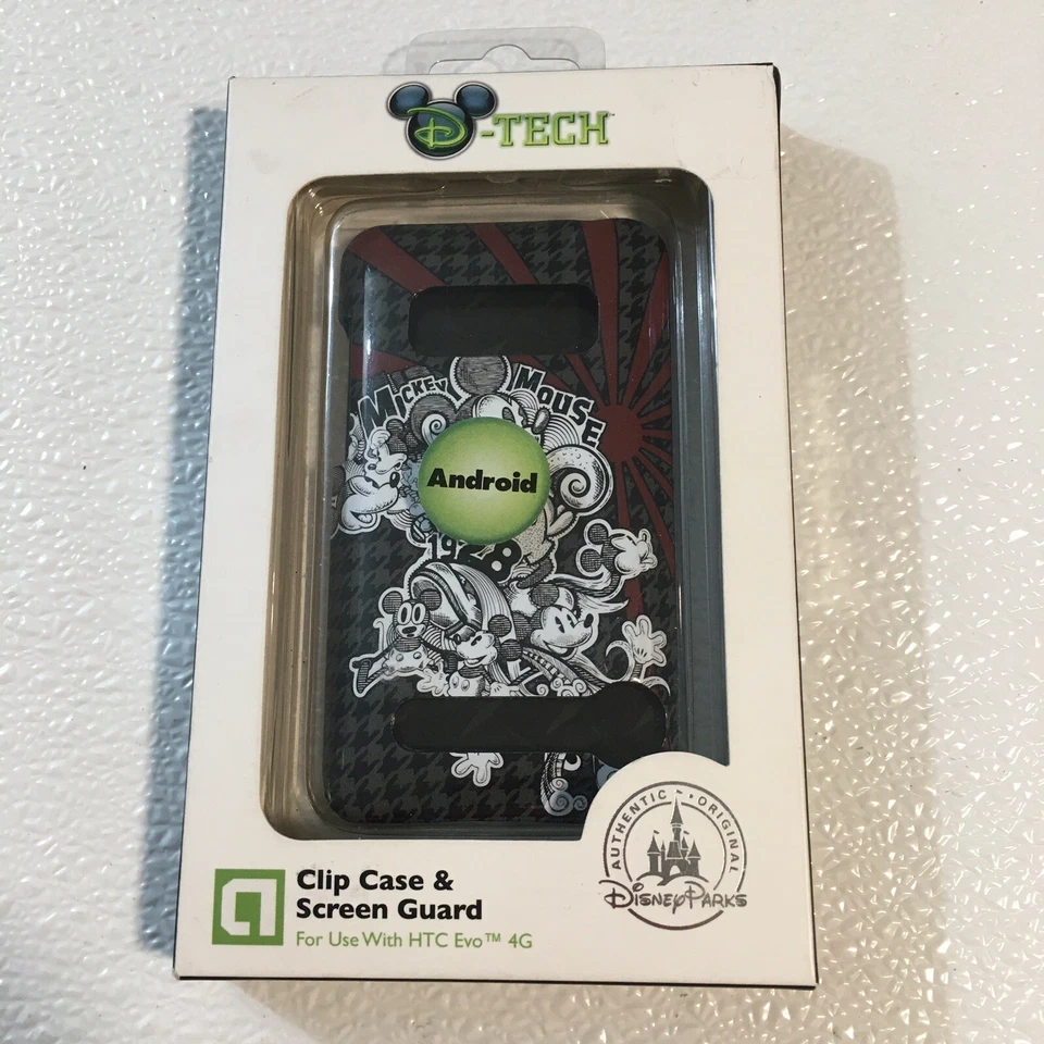 Estuche con clip y protector de pantalla D-TECH para usar con HTC Evo 4G ~ Disney Mickey Mouse Foto 2 de 4