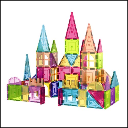 Contixo ST4 Niños Azulejos Magnéticos Juguetes Magnéticos 112 PIEZAS 3D Bloques de Construcción VÁSTAGO - Imagen 2 de 8