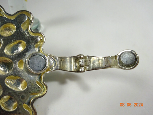 Turquoise Gemstone Silver Plated 1 PC Beautiful Pendant 2 5/8" x 2 1/8" - Picture 5 of 10