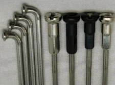 36 Custom length 13g (2.3mm) SILVER Stainless spokes with Brass nipples