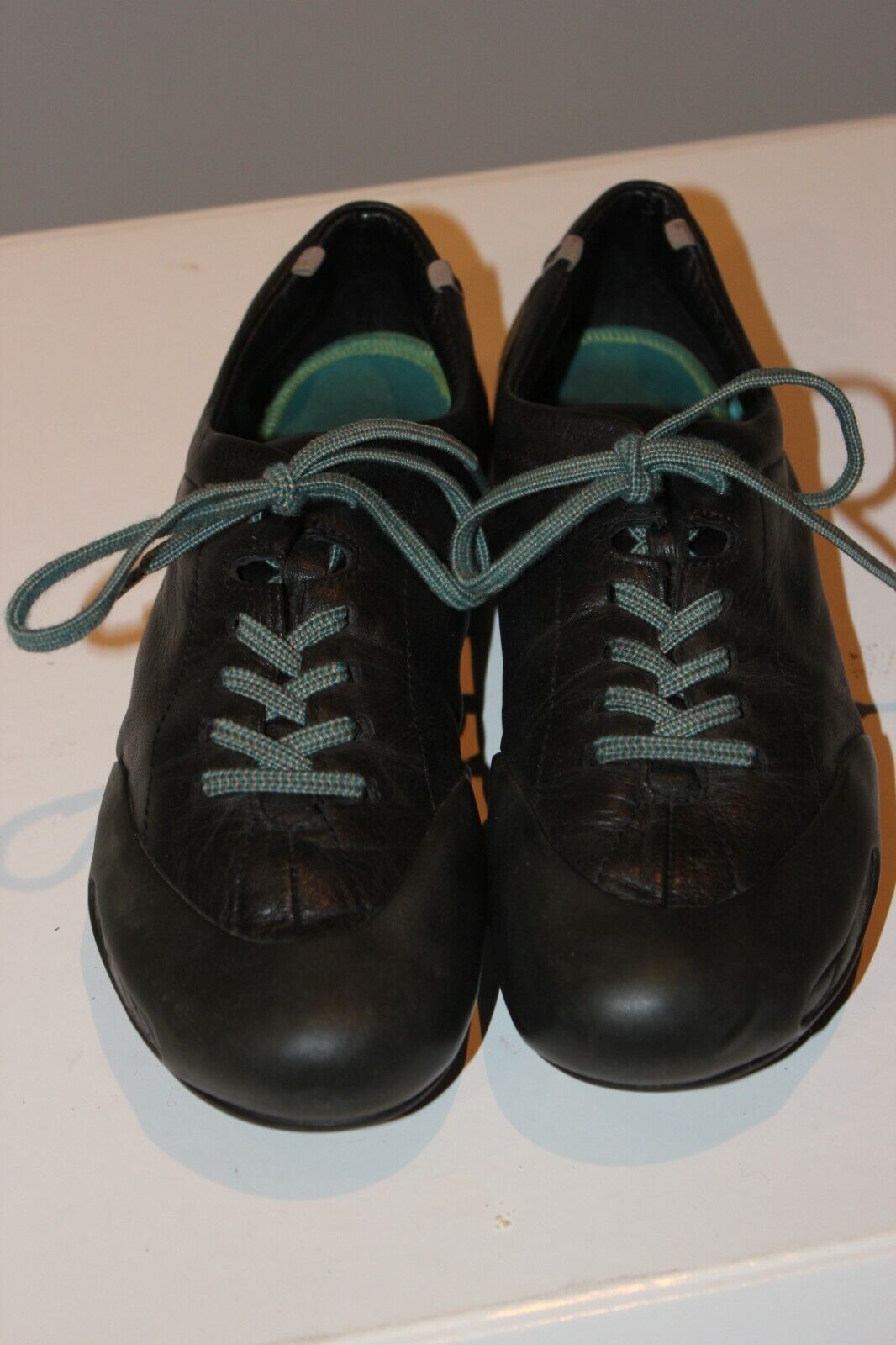 zin Concurrenten In de meeste gevallen CAMPER PEU SENDA dream black real leather lace-up shoes, size 38, excellent  condition! | eBay