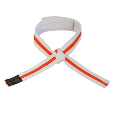 TEKKA BUDO Kids Klettgürtel Karate, Judo, Taekwondo mit Klettverschluss 4-8 J.