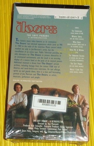 The Doors - The Soft Parade, A Retrospective 1991 MCA VHS Sealed! - Picture 2 of 2
