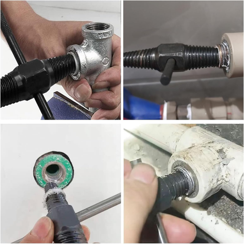 Extractor de Tornillos, Herramienta de Extracción de Tornillos de Tubo de Agua de Doble Uso, Válvula de 1/2, 3/4 Pulgadas - Imagen 5 de 12