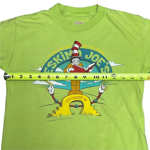 VTG Eskimo Joe's Dr. Seuss Parody READ T-Shirt Youth XL Fits Women’s XS Teacher - Picture 10 of 11