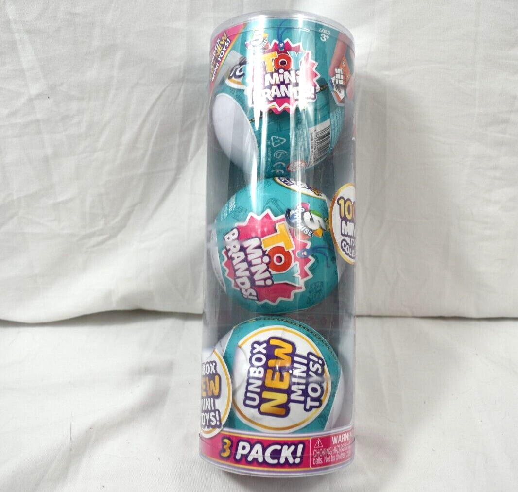 Mini Brands ZURU Series 1 Surprise Toy Mini Brands Surprise Ball Lot of 3 Sealed