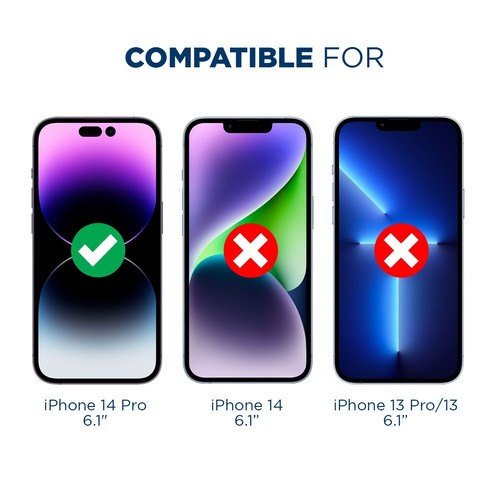 Tech Armor HD Pellicola Proteggi Schermo per iPhone 14 Pro 6,1 Pollici - Confezione da 4 - Foto 2 di 7