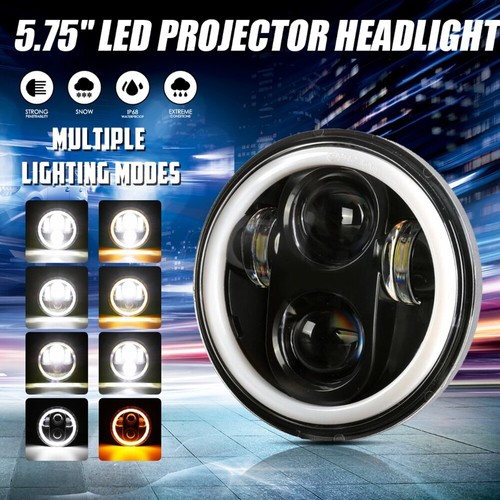 4PCS 5-3/4" 5.75" inch LED Headlight HI/LO Beam For Toyota Pickup 1975- 1978 - Picture 6 of 11