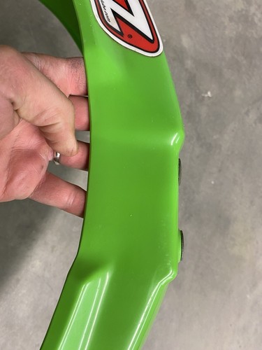 1994-2002 Kawasaki Kx 125 250 500 Oem Front Fender Green Plastic Kx125 Kx250 - Picture 11 of 12