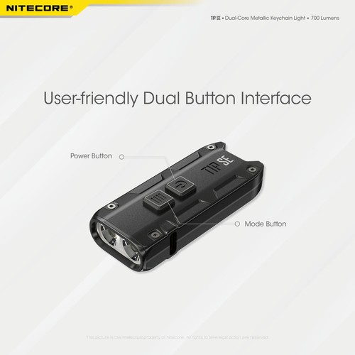 Nitecore TIP SE compact 700 lumen USB-C rechargeable keychain light - Picture 12 of 12