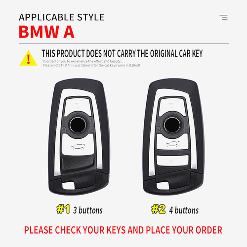 Key Fob Case Chain Cover For BMW 1 2 3 5 Series X3 X4 X5 M2 M3 M5 Accessories - Picture 2 of 9