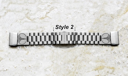 Medical Symbol Engraved Band for Garmin D2 Mach 1 Pro & Instinct 3 50mm, 2X -MS1 - Picture 13 of 13