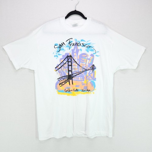 Vintage San Francisco Tshirt Mens XL Golden Gate Bridge Beefy Tag Single Stitch - Picture 10 of 12